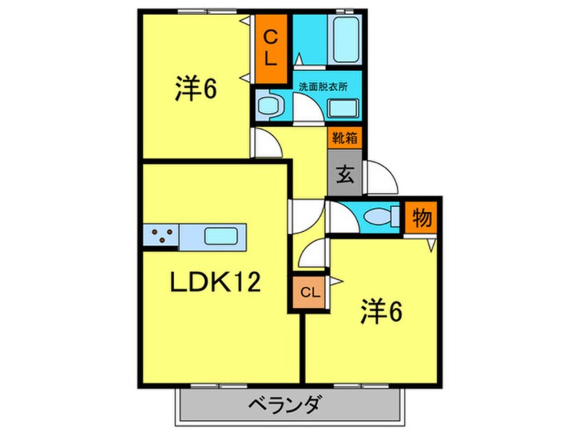 間取図 メナ－ジュ