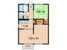 葉山ハイツA棟 2Kの間取り
