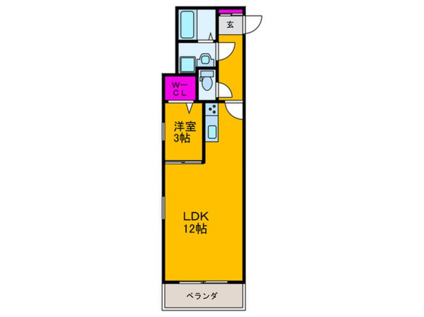 間取図 ディアコート蒼空Ⅱ