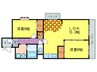ドミ－ル高野 2LDKの間取り