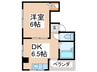 グランドールＴ 1DKの間取り