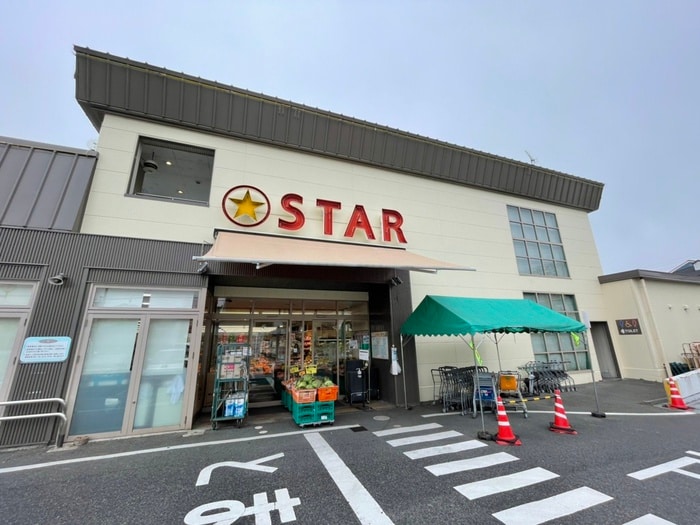 STAR(スーパー)まで400m レックスTUBAKI第3ビル