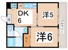 新栄建設第２ビル 2DKの間取り