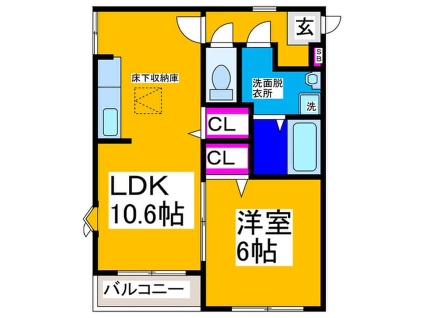 間取図 レ－ゲンボ－ゲン大美野