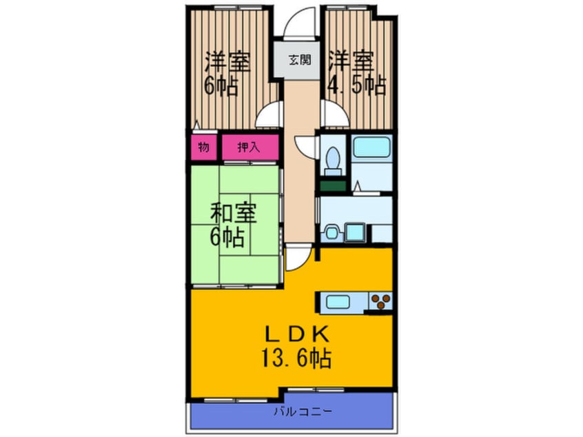 間取図 住道ファ－ストハイツ