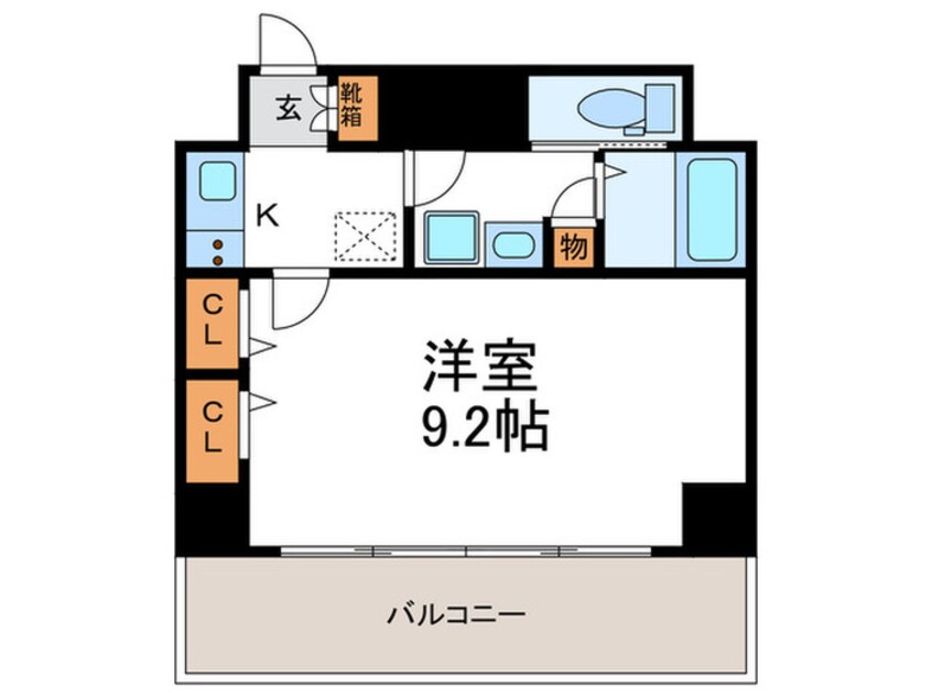 間取図 プレサンス京都四条大宮(706)