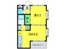 アメニティ昭南 1DKの間取り