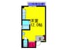 新鴻池マンション 1Rの間取り