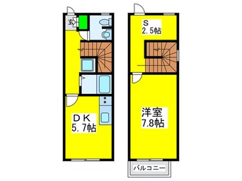 間取図 エルセレ－ノ香ケ丘Ａ棟