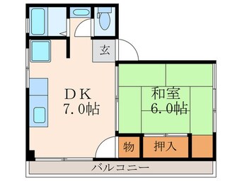 間取図 マンショングリーン