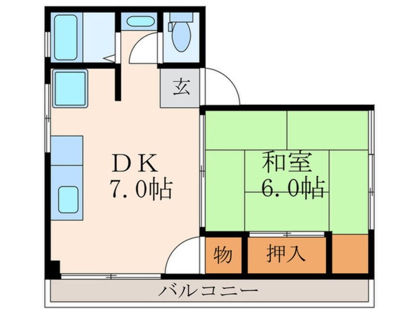 間取図 マンショングリーン