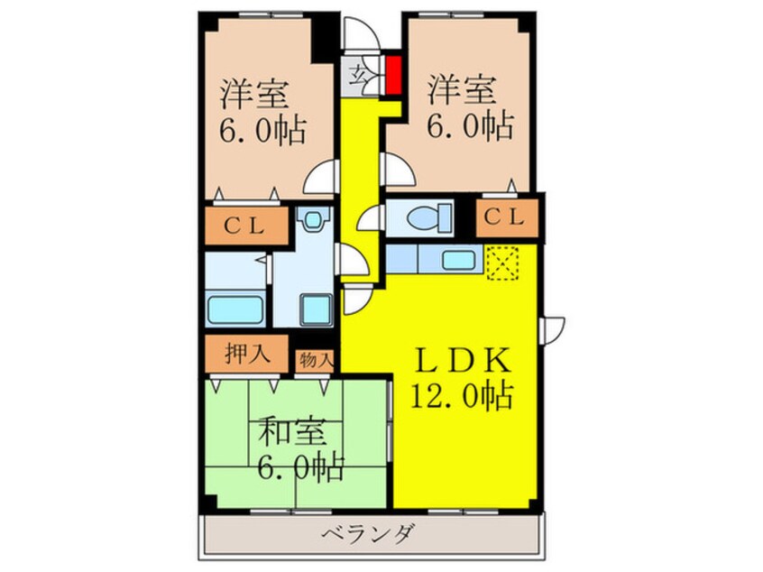 間取図 ジャン・ピュールⅠ番館