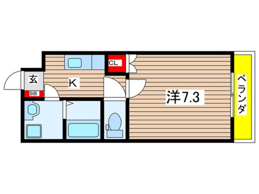 間取図 チェリーブロッサム嵯峨野