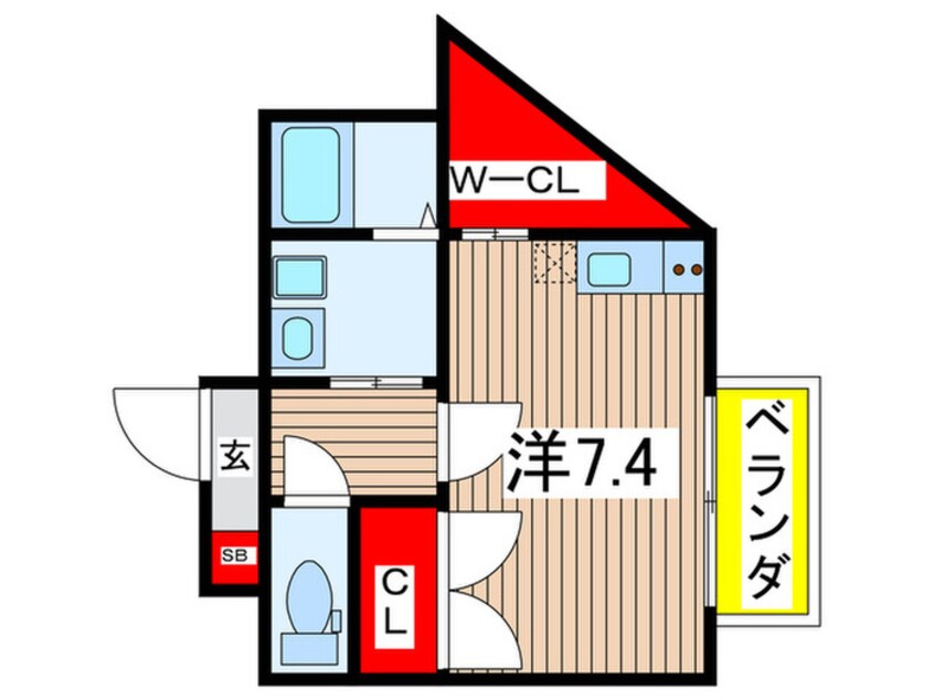 間取図 チェリーブロッサム嵯峨野