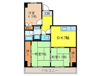 間取図 ロイヤルコーポ忠岡