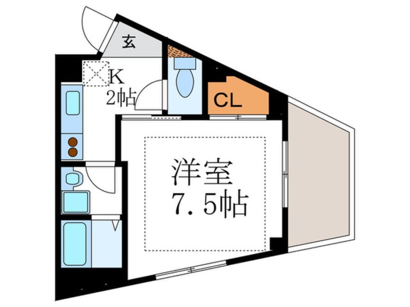 間取図 グランコスモ出町柳Ⅱ