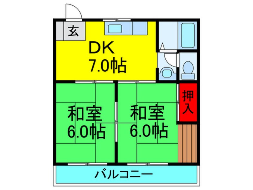 間取図 エスペランサ翠香園