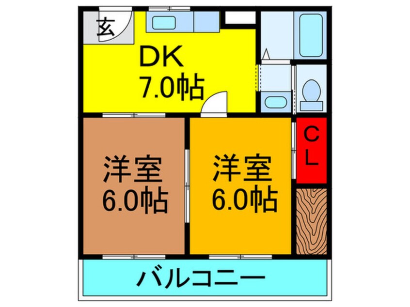 間取図 エスペランサ翠香園