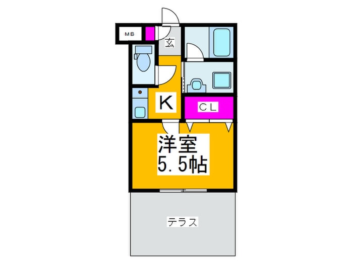 間取り図 GreenCoatⅢ番館