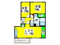グランクオ－レⅡ番館の間取図