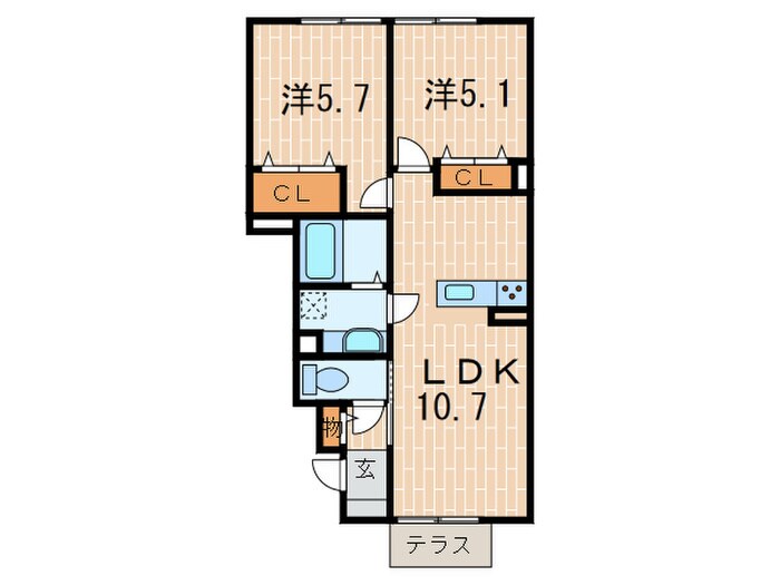 間取り図 チェリーハウスⅡ　Ａ棟