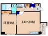 Saimon 1LDKの間取り
