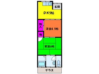 間取図 サンハイツハタ