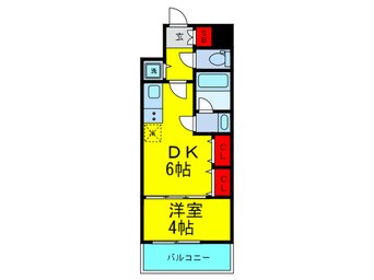 間取図 Ｓ－ＲＥＳＩＤＥＮＣＥ淀屋橋