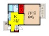 サングレ－ス八王寺Ｎｏ．３ 1Kの間取り