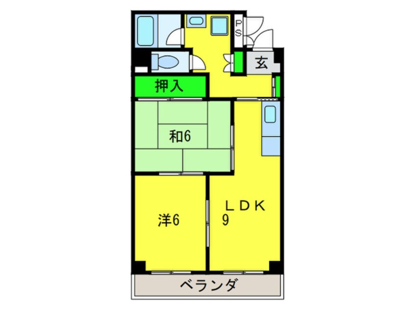 間取図 マンションむさしⅡ