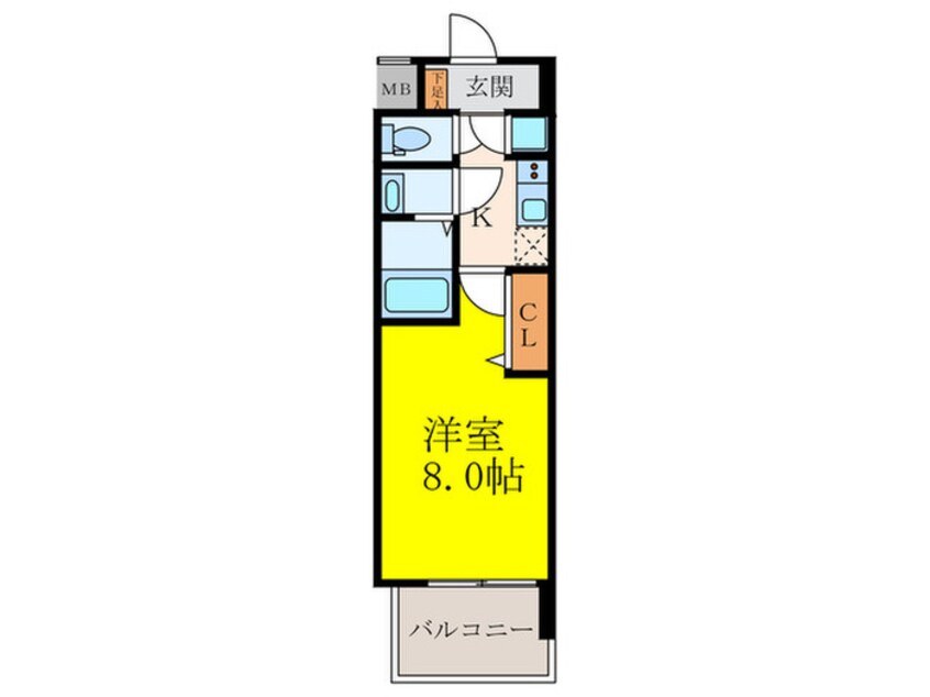 間取図 セレニテ江坂ミラク