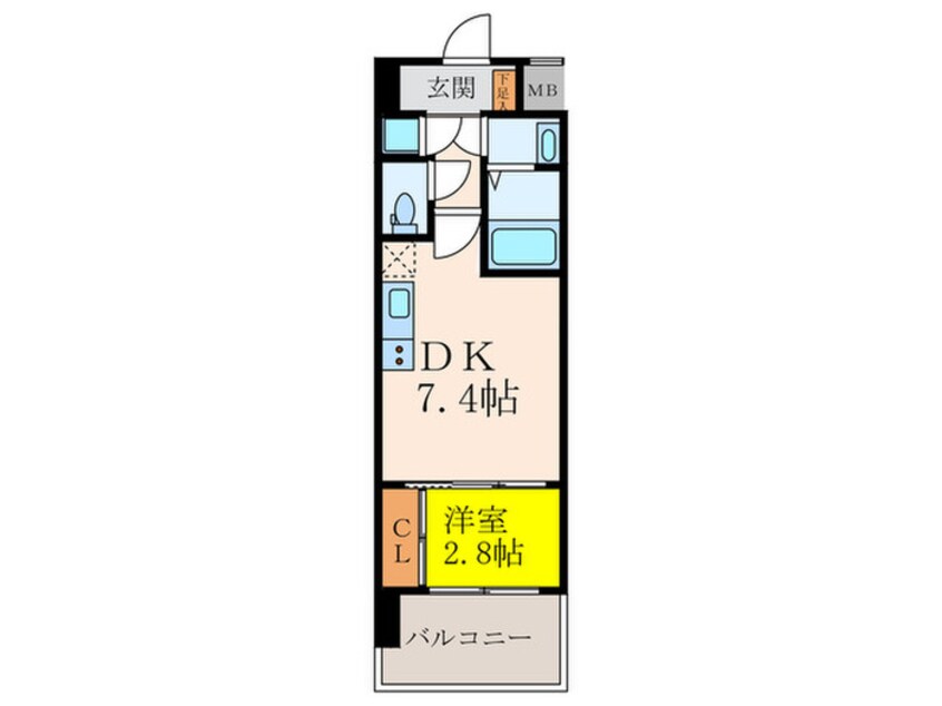 間取図 セレニテ江坂ミラク