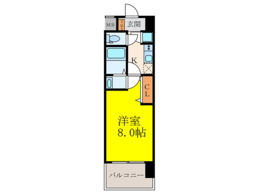 間取図 セレニテ江坂ミラク