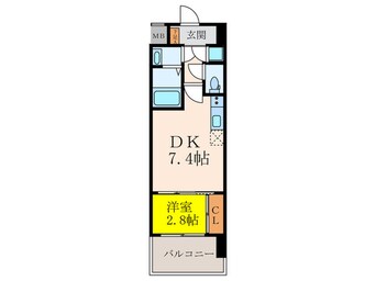 間取図 セレニテ江坂ミラク