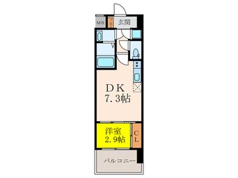 間取図 セレニテ江坂ミラク