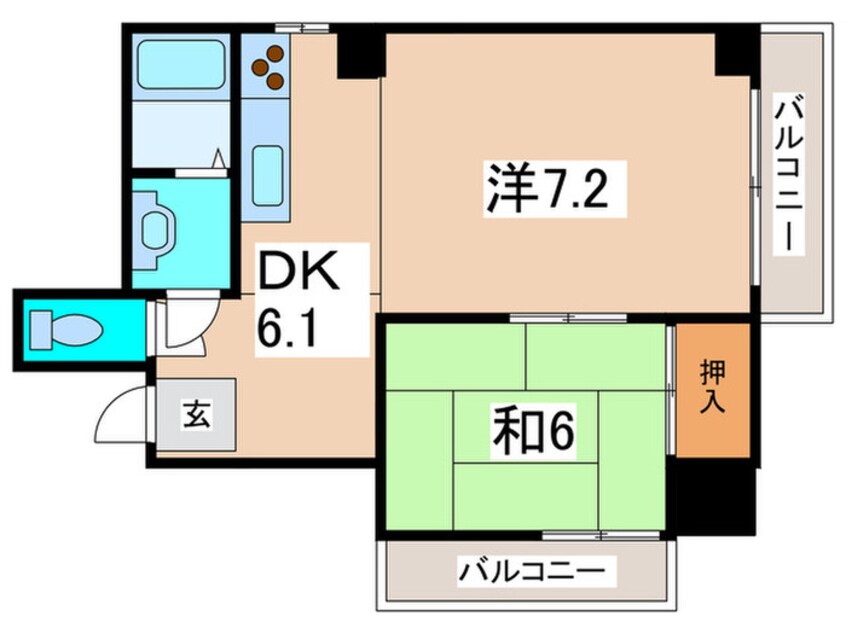 間取図 ローレルハウス北畠