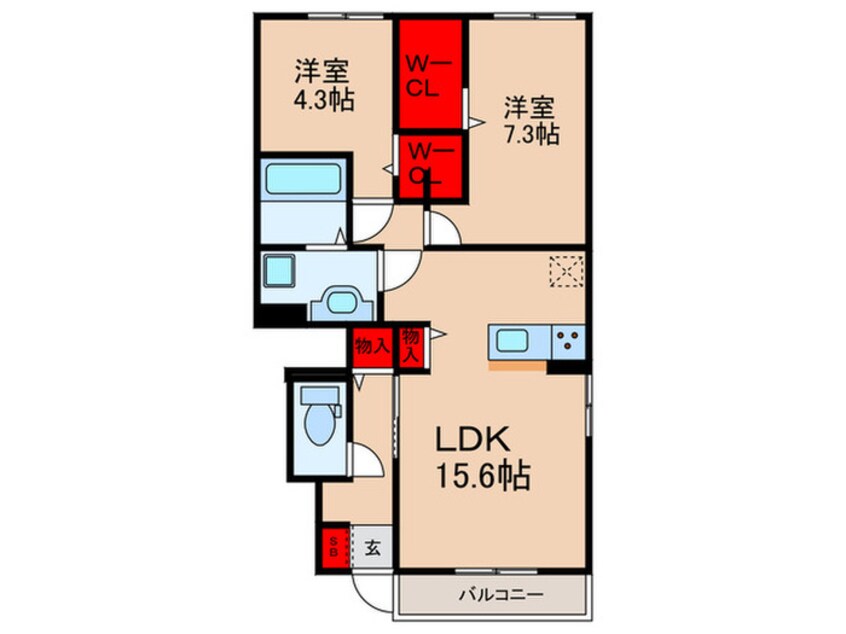 間取図 アムール青山