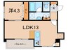 伊藤マンション 1LDKの間取り
