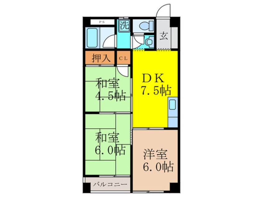 間取図 第2阿井マンション