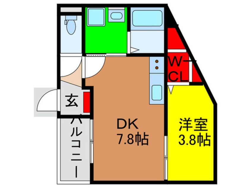 間取図 ｻﾝｼｴ寝屋川