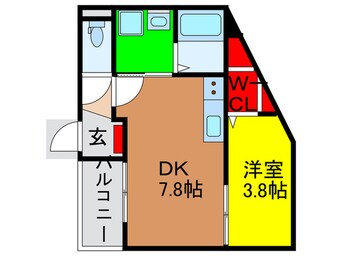 間取図 ｻﾝｼｴ寝屋川