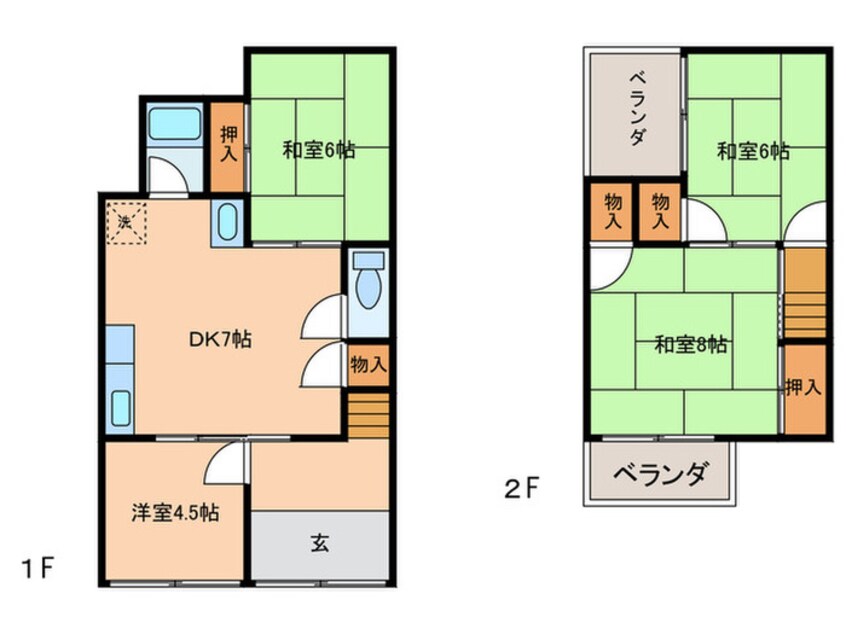 間取図 はびきの４丁目