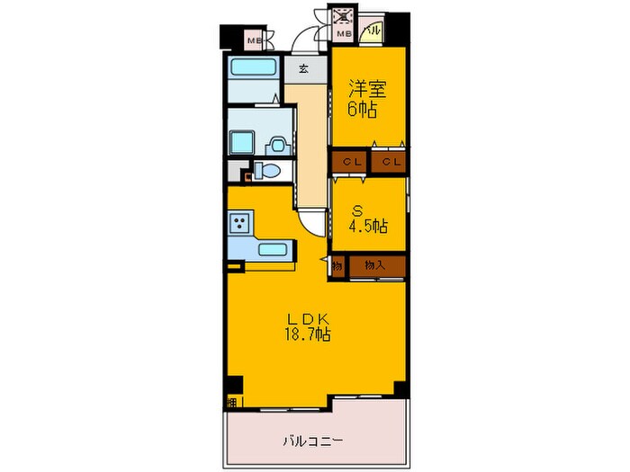 間取り図 パインタワ－上町台
