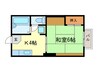 サンハイツセタ 1Kの間取り