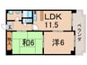 メゾンエイコ－瀬田 2LDKの間取り
