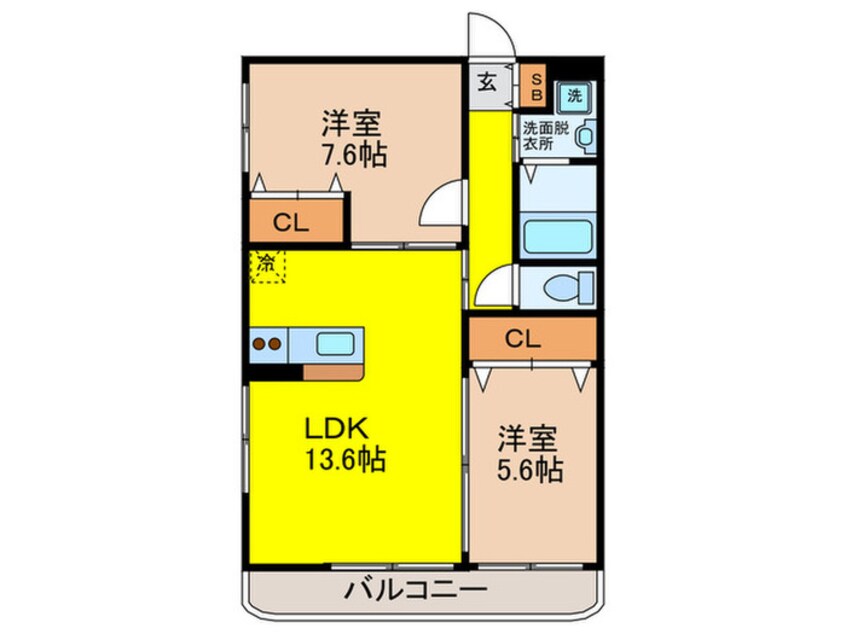 間取図 レフィナ－ドⅡ