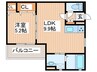 Gran Claudia寝屋川 1LDKの間取り