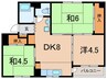 長峰ビル(403) 3DKの間取り
