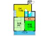 マンション有紀 2DKの間取り