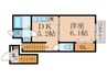 リマ－レ山科 1DKの間取り